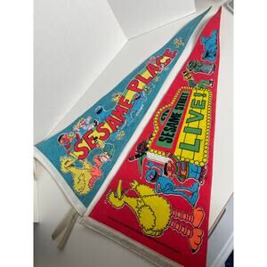 Vintage Sesame Street Pennants